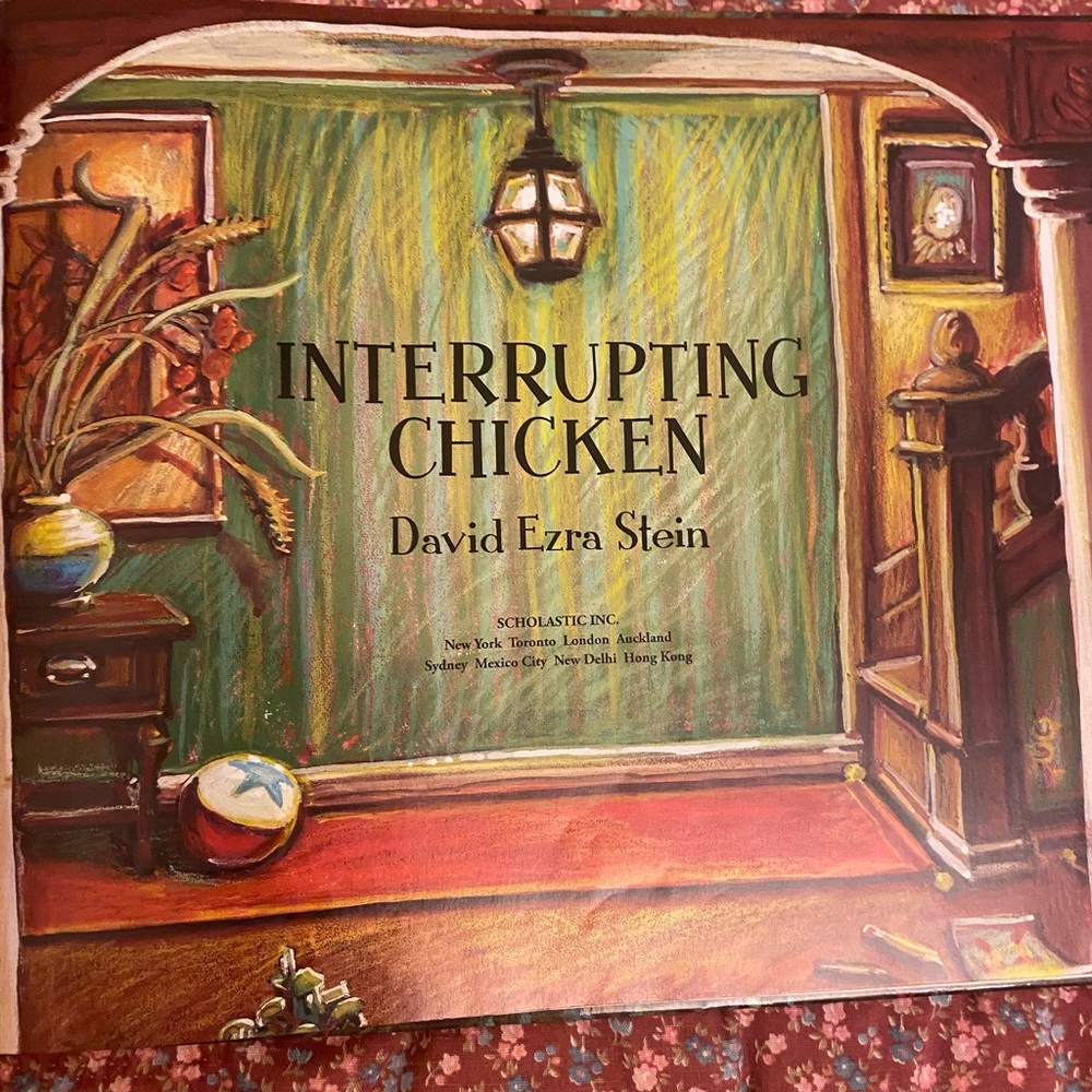 Scholastic Interrupting Chicken - Green and Brown Hardcover
